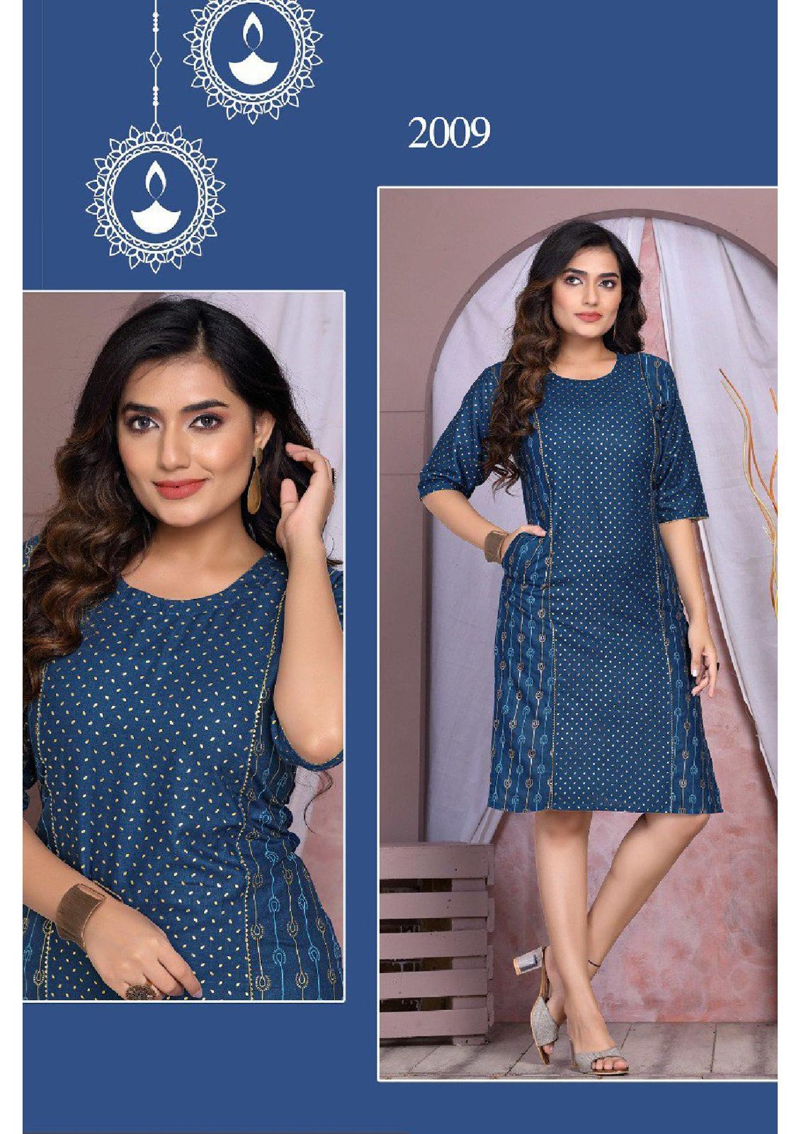 Golden Hi Class Wholesale Kurti Heavy Rayon With Foil Print Collection 